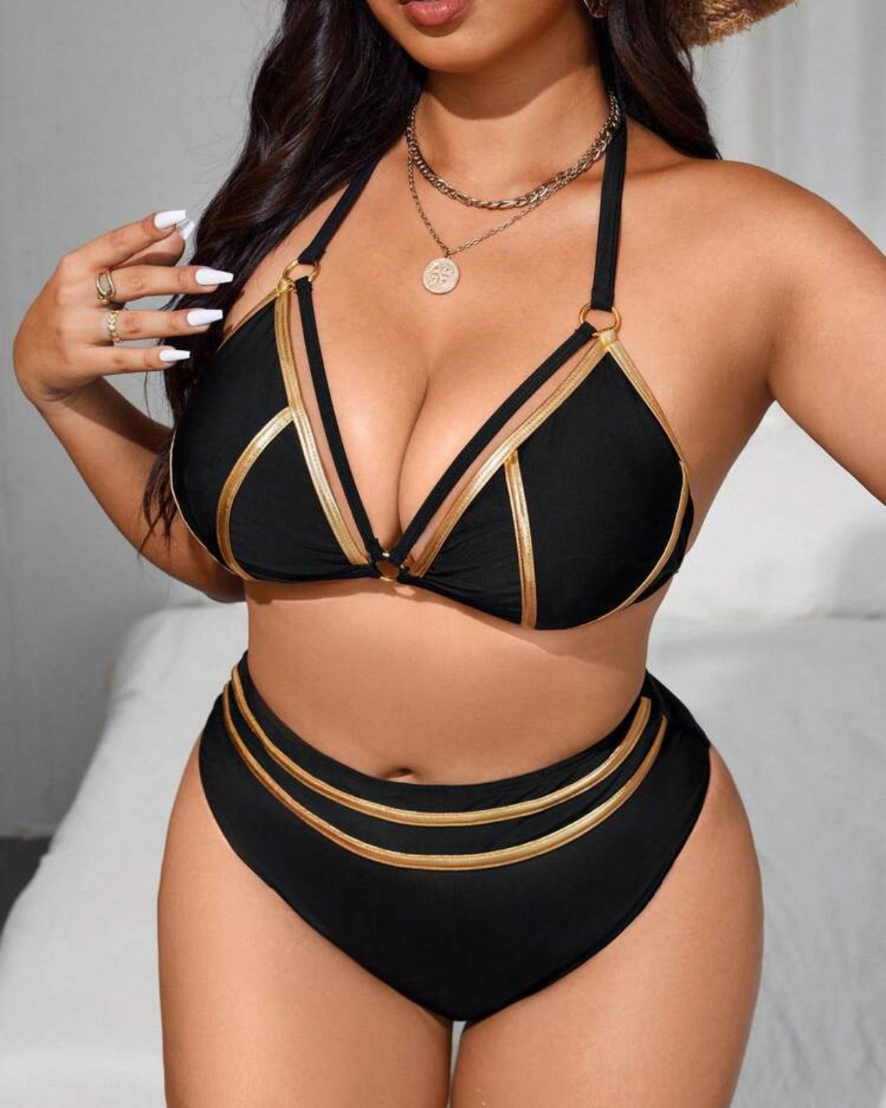 Curve Black and Gold Bikini