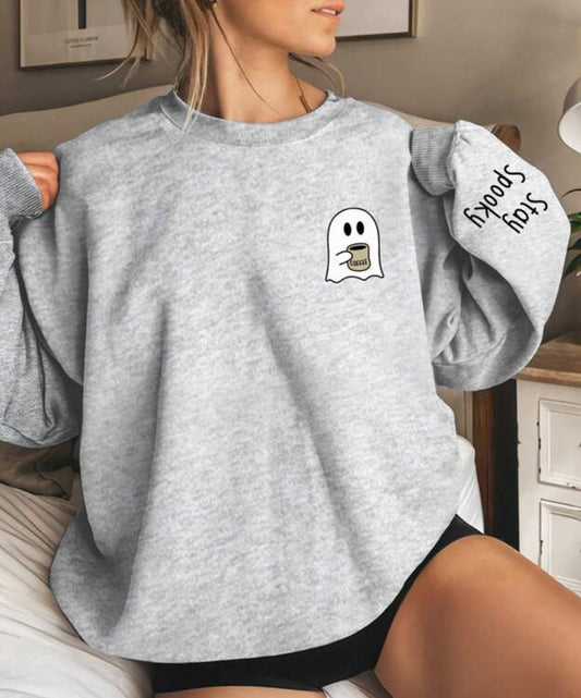 Stay Spooky Grey Jumper