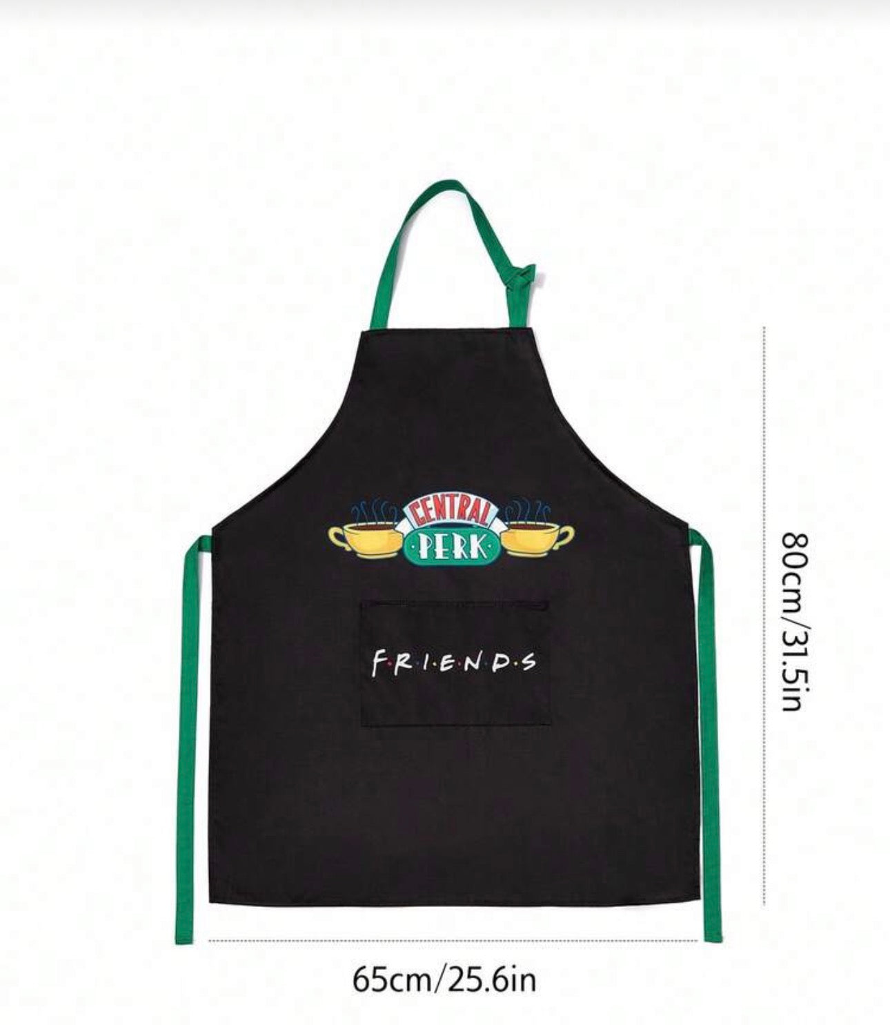 Official Friends TV Show Central Perk Black Kitchen Apron