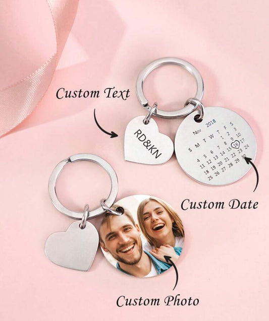 Customised Photo and Calendar Keyring