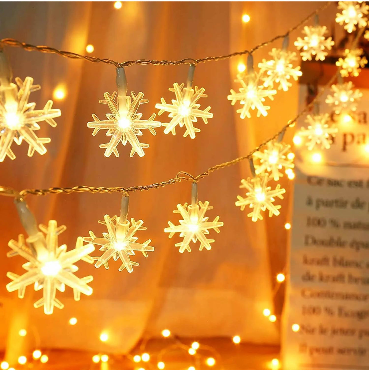 Snowflake String Lights