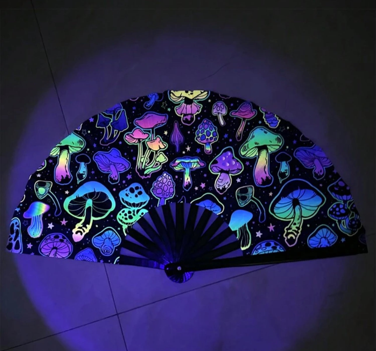 Fluorescent Mushroom Fan