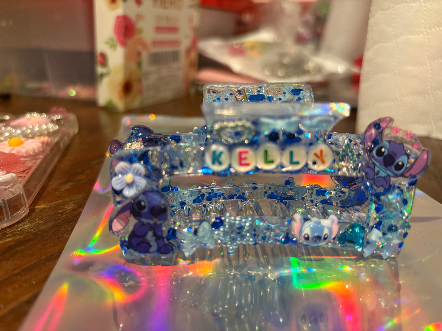 Stitch Junk Theme Claw Clip