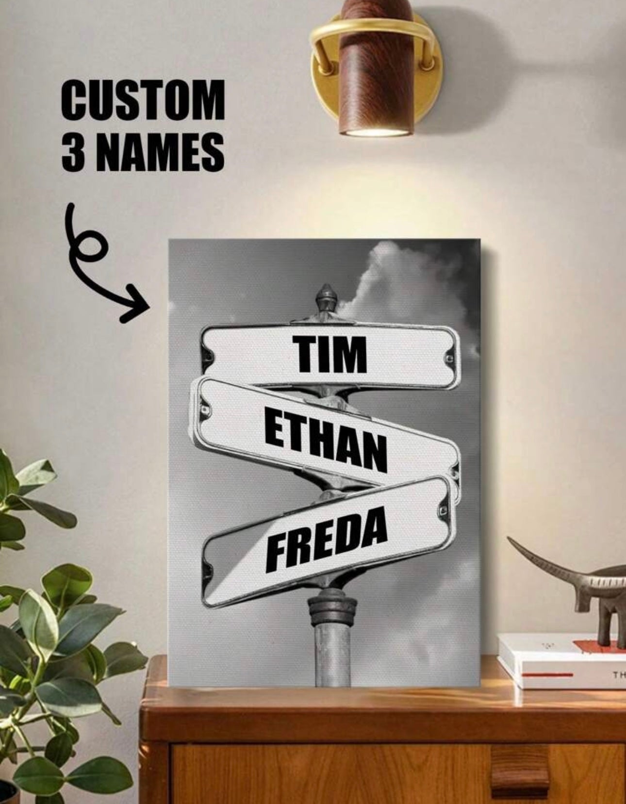Family Street Sign Canvas