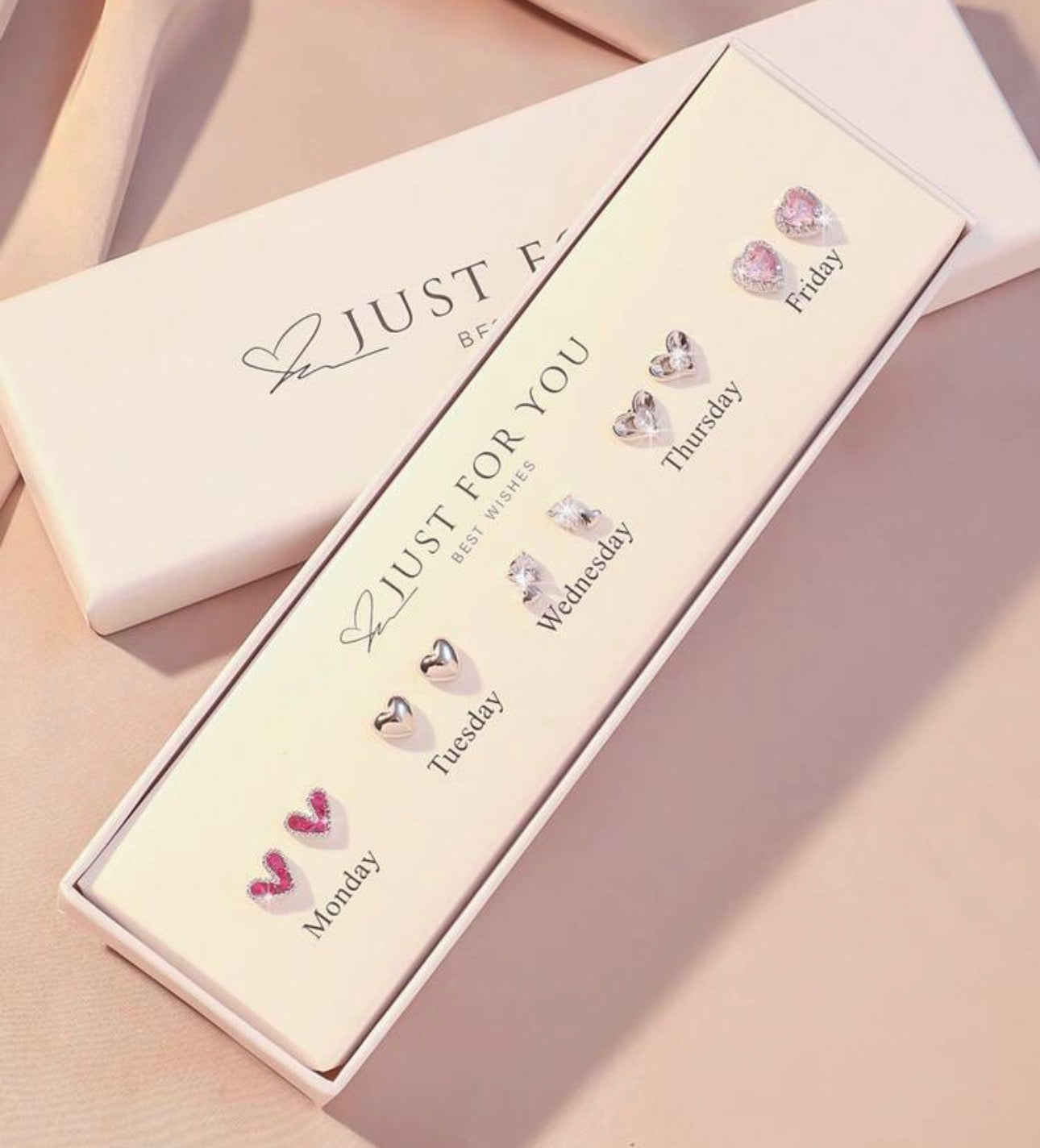 5 Pairs Cubic Zirconia Earrings