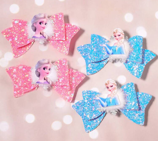 2 Frozen Hair Bows