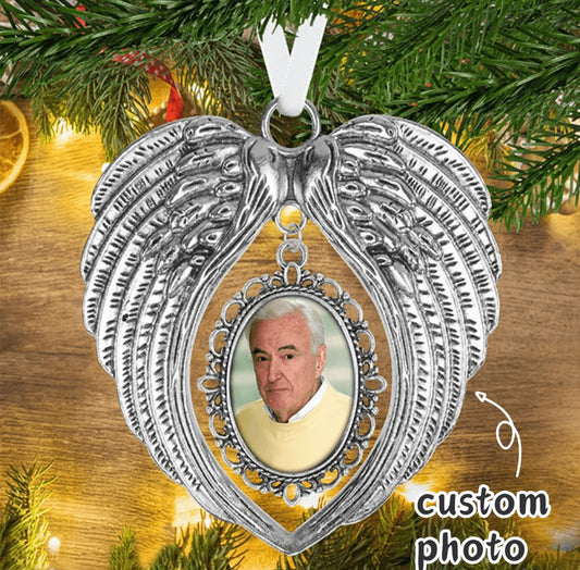 Customised Angel Wing Bauble