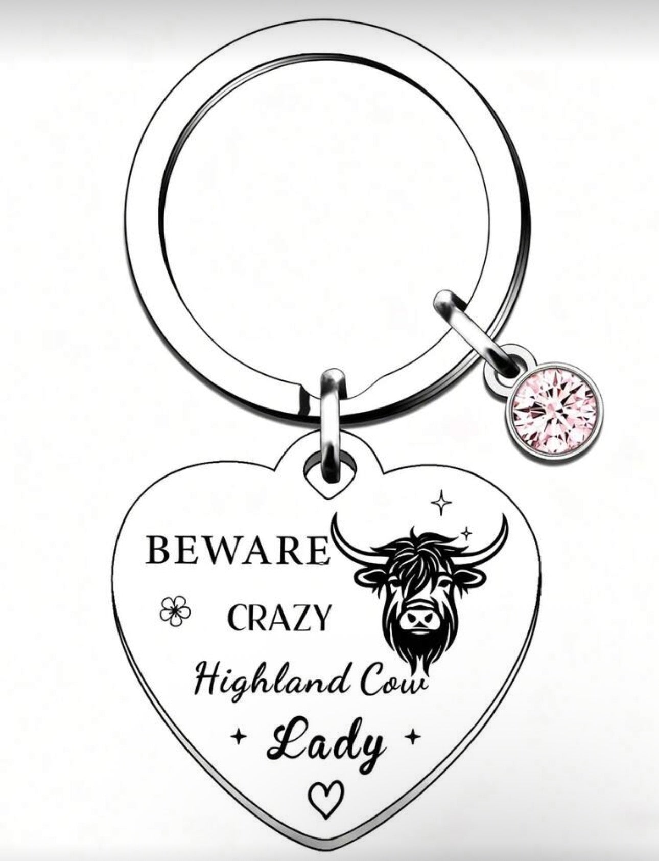 Highland Cow Keyring