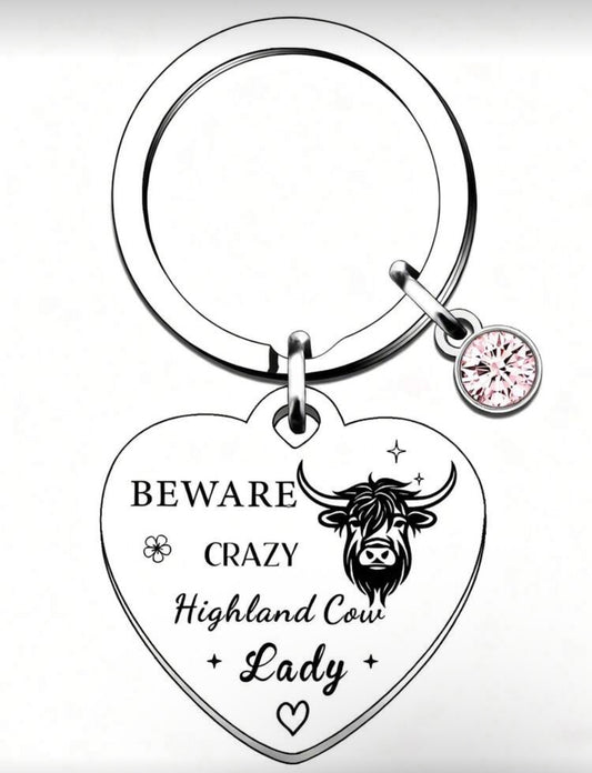 Highland Cow Keyring