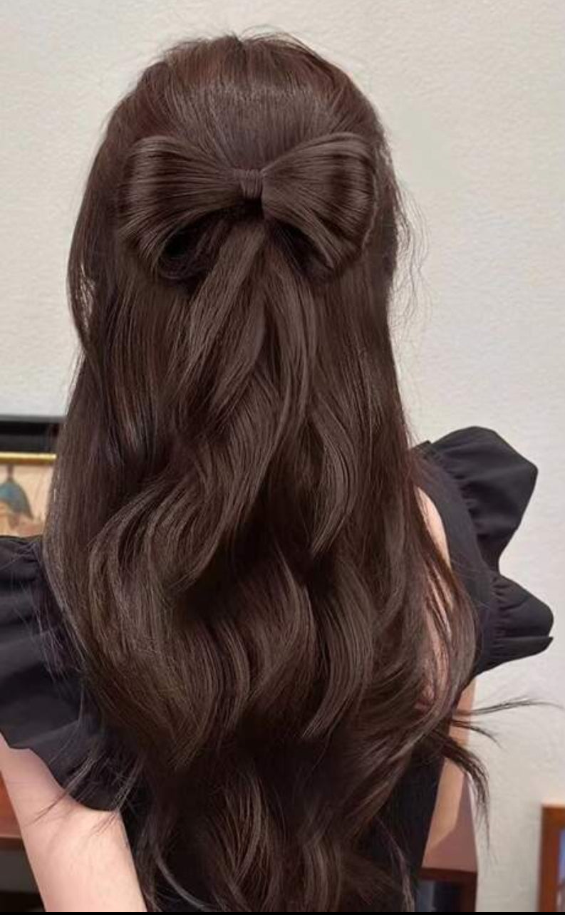 Half Up Clip In Bow