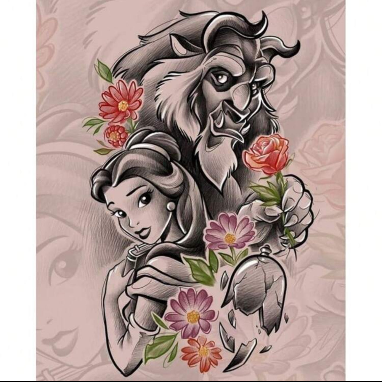 Beauty and The Beast Diamond Painting