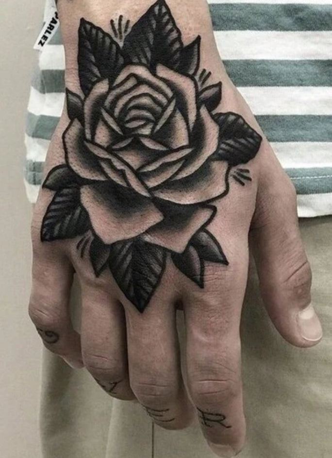 Rose Temporary Tattoo