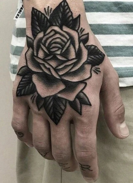 Rose Temporary Tattoo