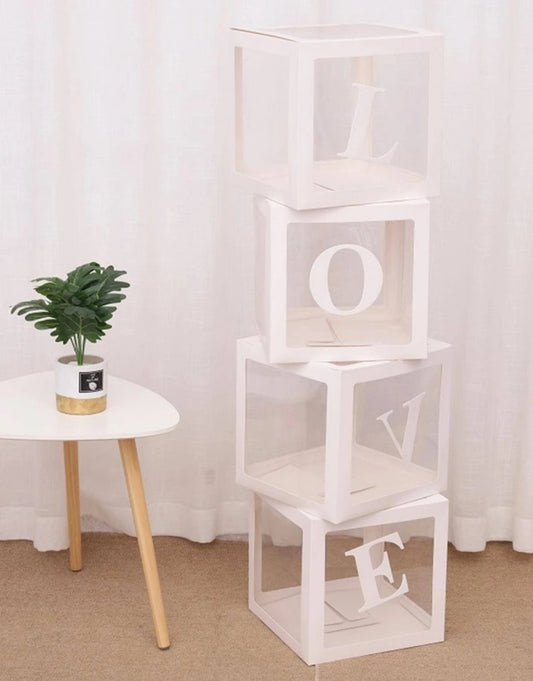 Love Transparent Balloon Box