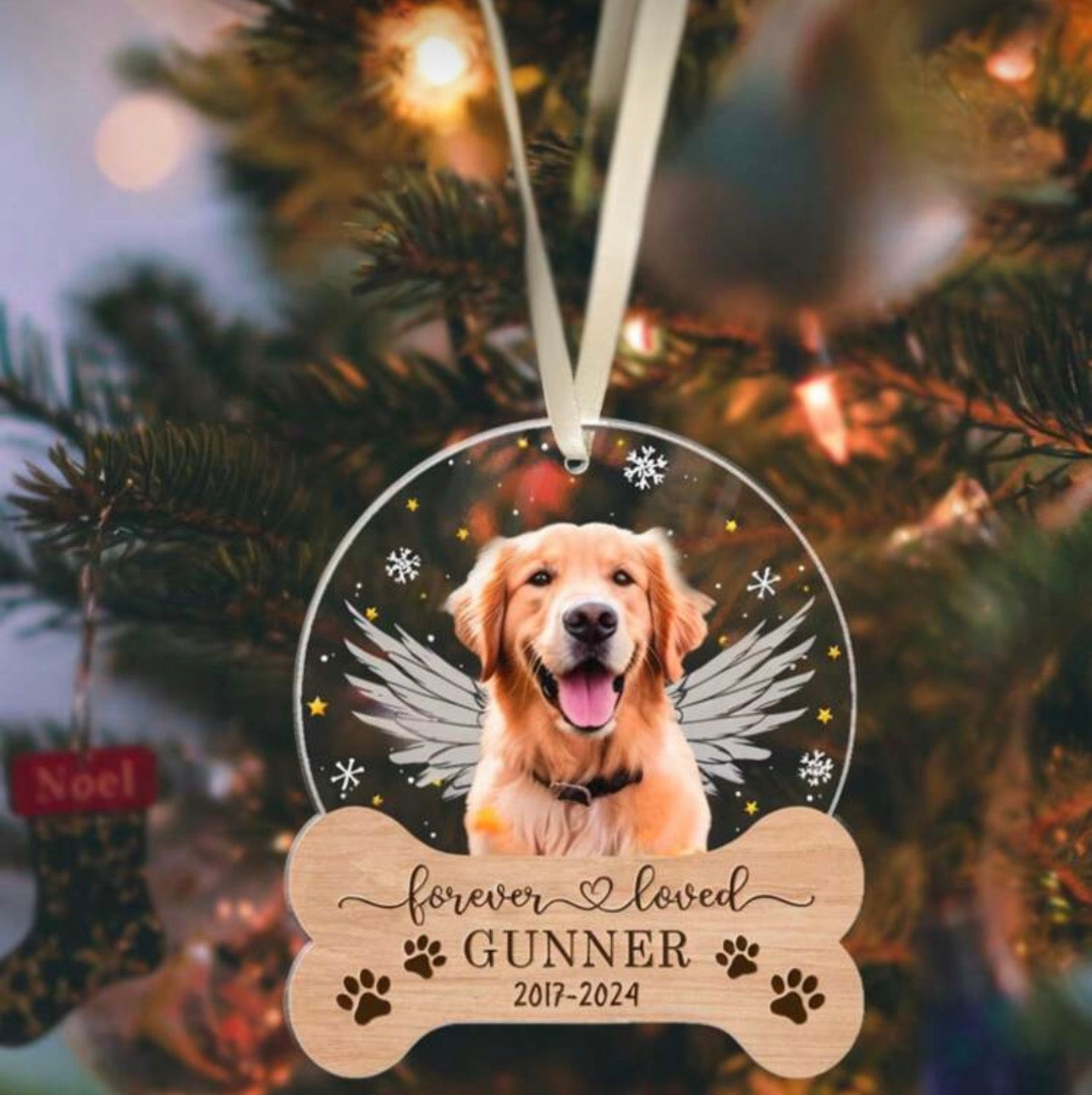 Pet Forever Loved Memorial Bauble
