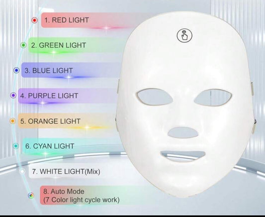 7 Colours LED Face Mask
