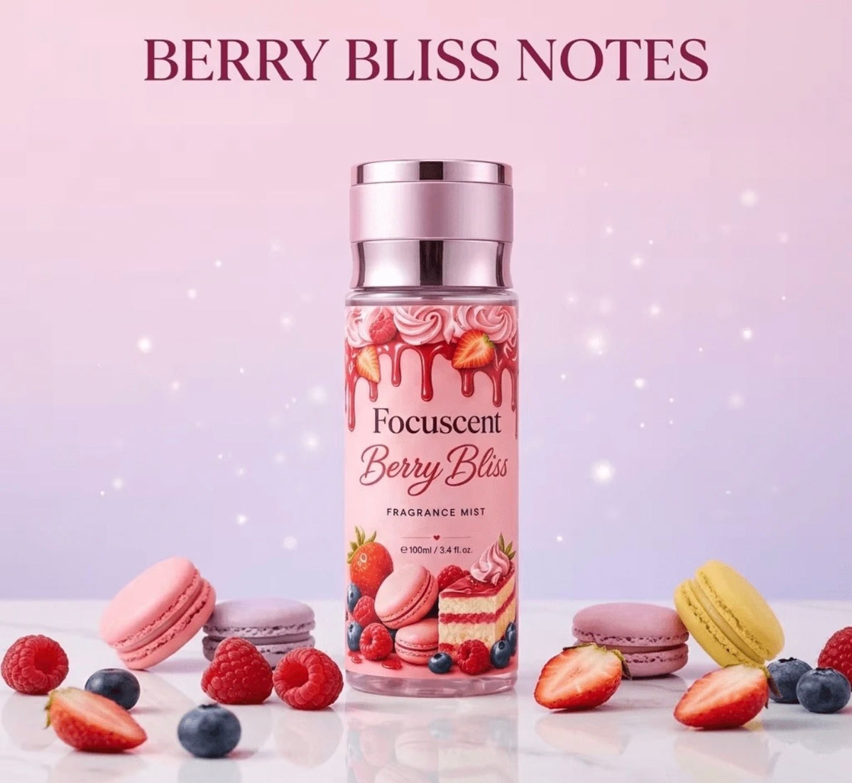Focuscent Dessert-Inspired Body Mist & Fragrance Spray