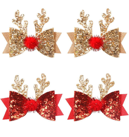 Pack of 4 Clip On Bows