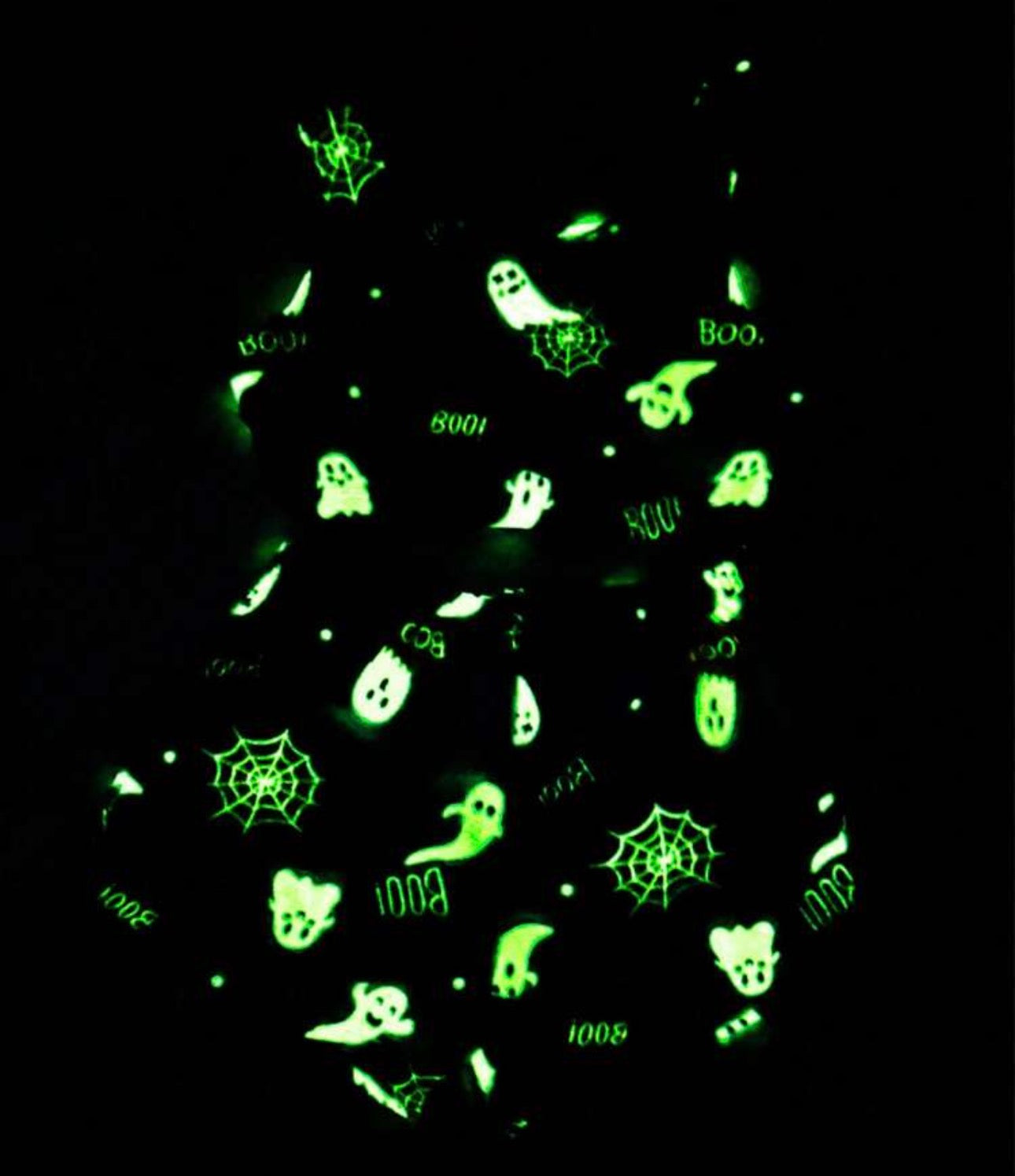 Glow-in-the-Dark Ghost & Web Plush Pajama Set