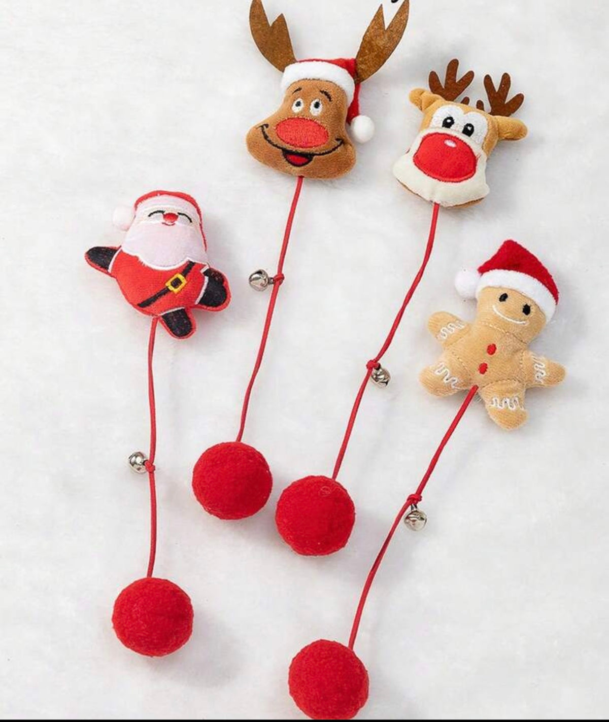 Festive Christmas Plush Cat Toys