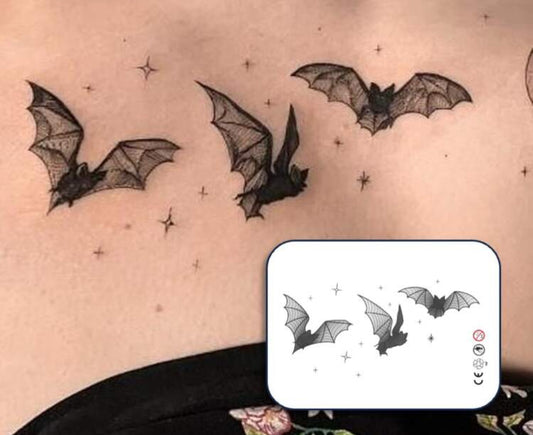Bat Temporary Tattoo