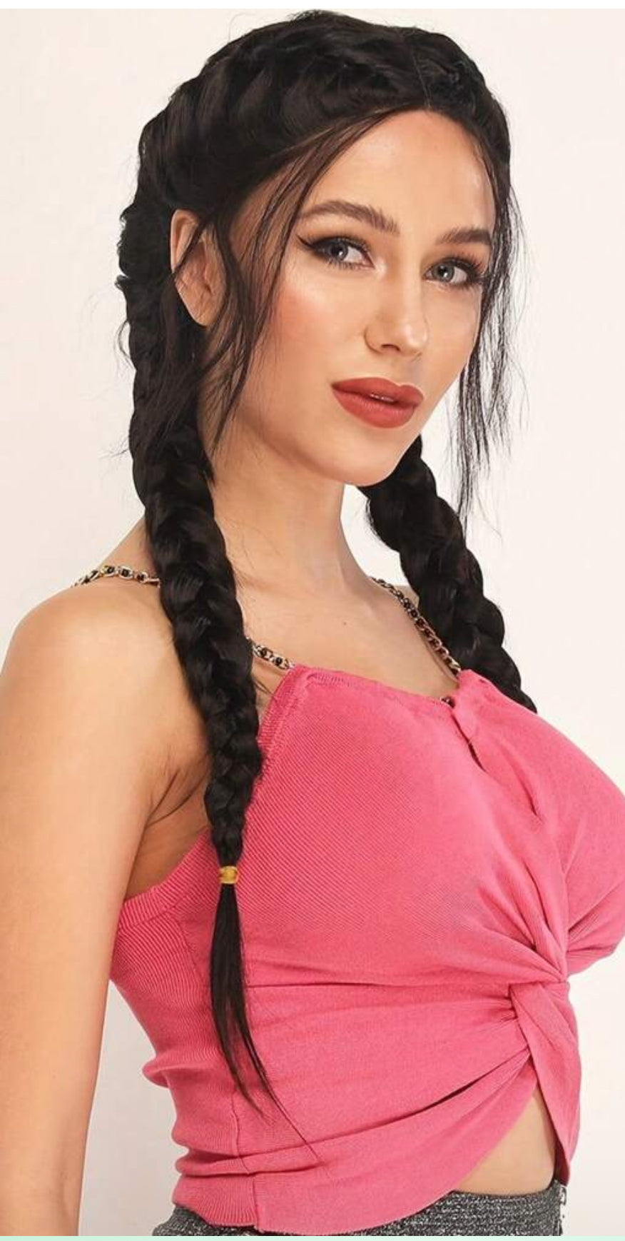 1 Piece 24 Inch Braided Bobble Hairstyle