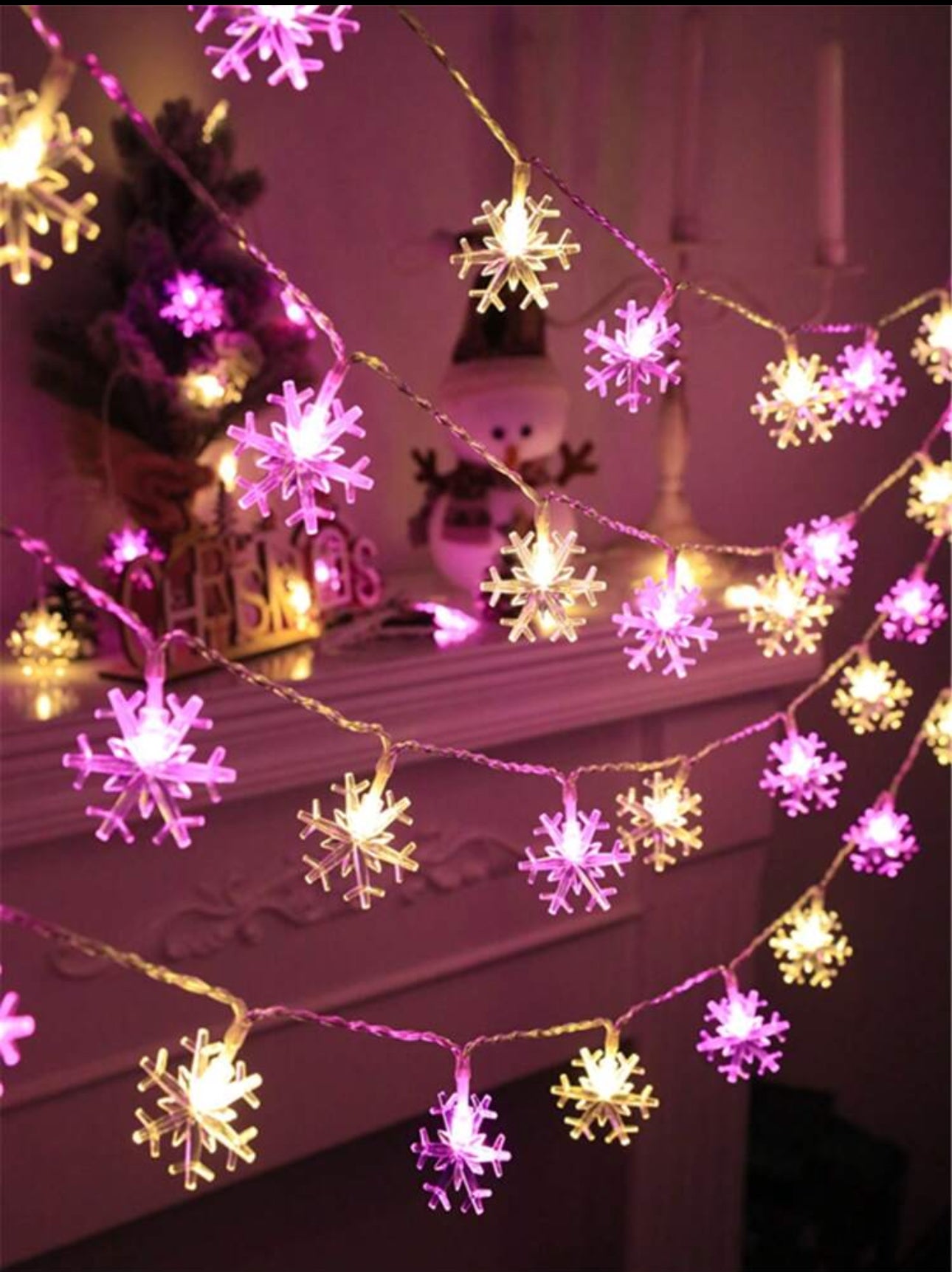 Snowflake String Lights