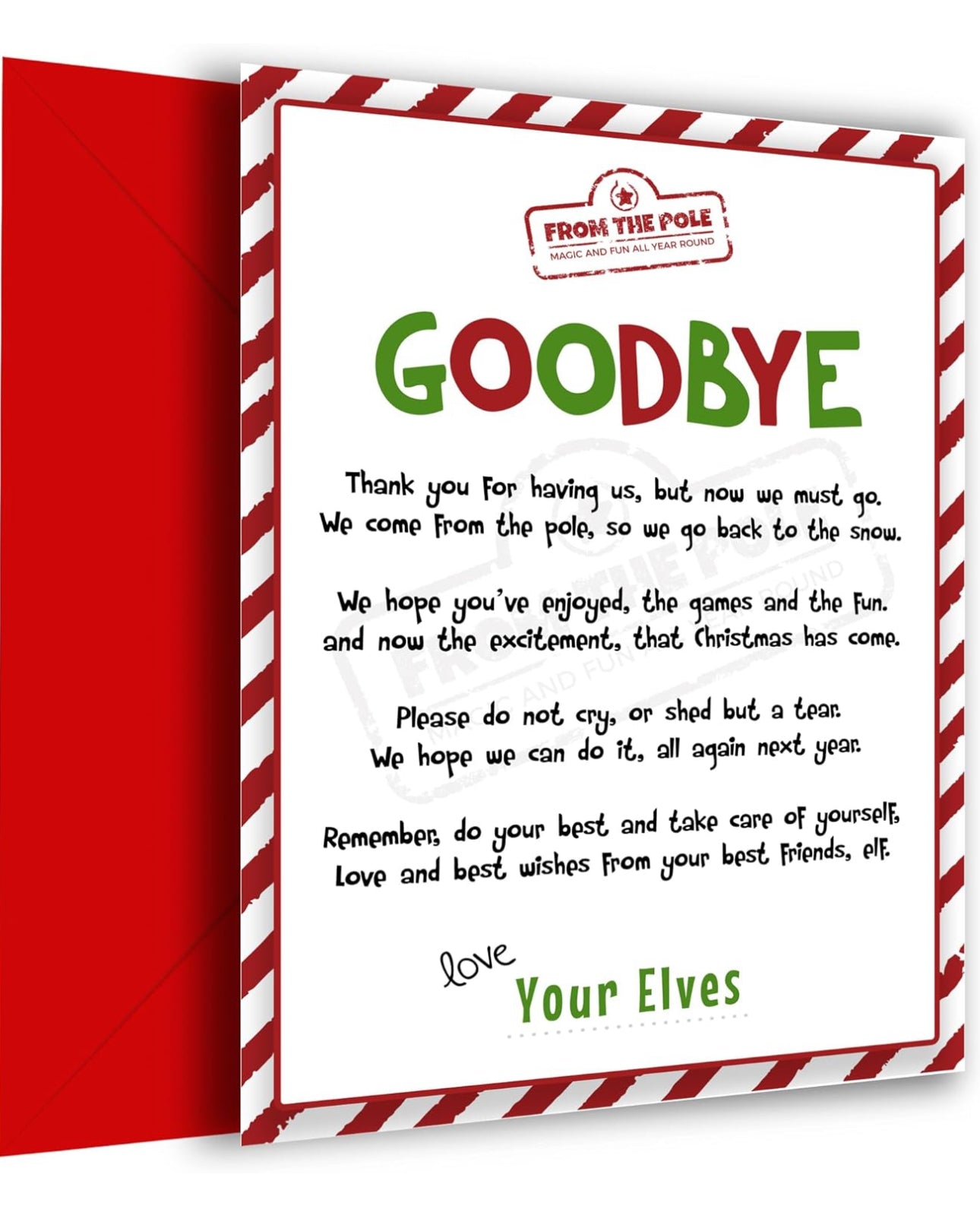 Elf On The Shelf Cards