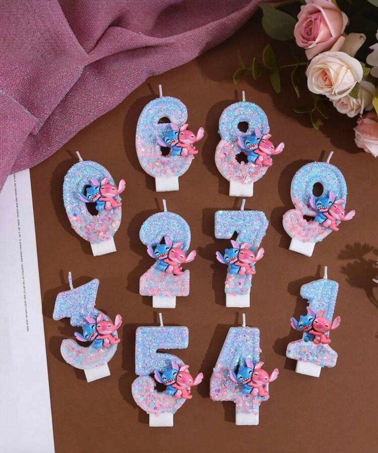Stitch Birthday Candles