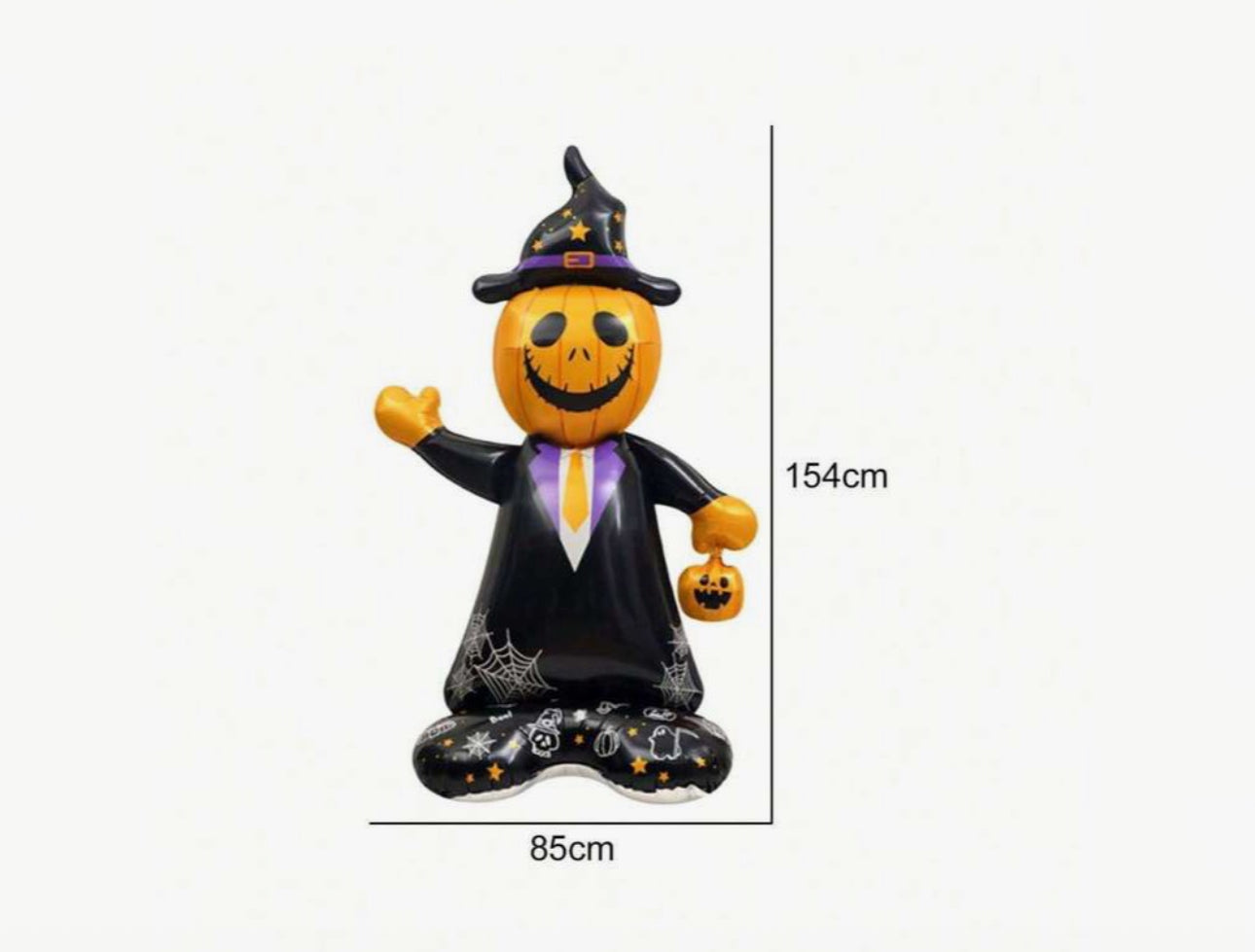 Large Pumpkin Witch Balloon Kit