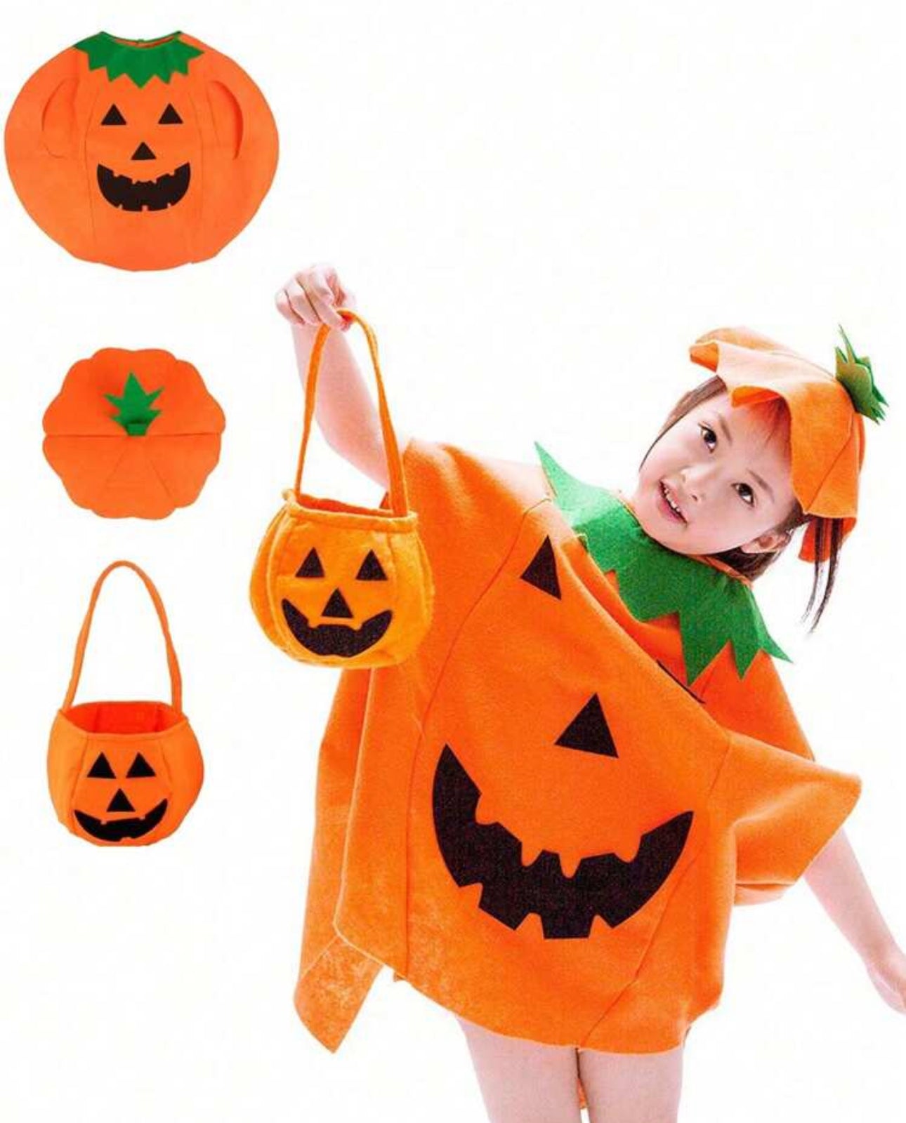 Kids 3 Piece Pumpkin Set