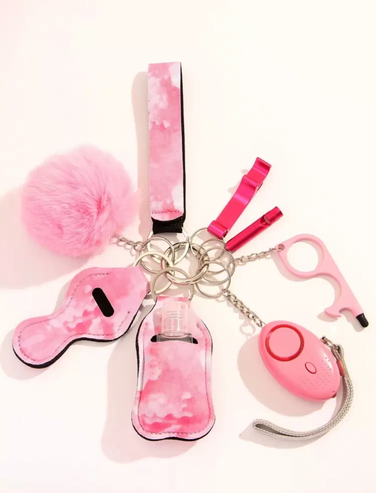 9 Piece Defence Keychain