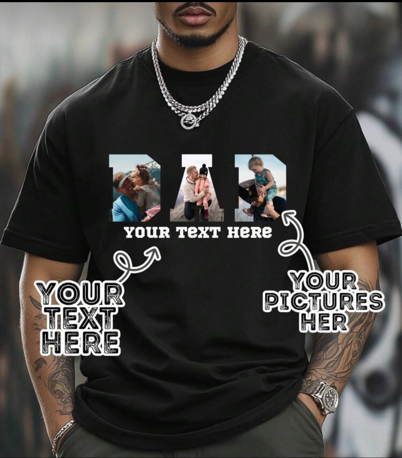 Personalised Dad Tshirt