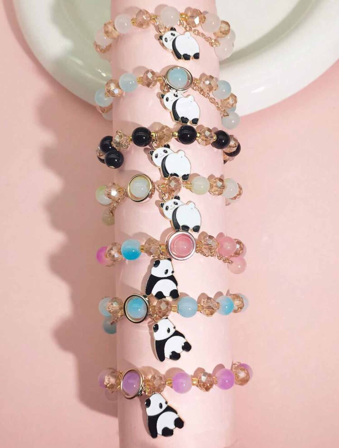 Panda Beaded Bracelet