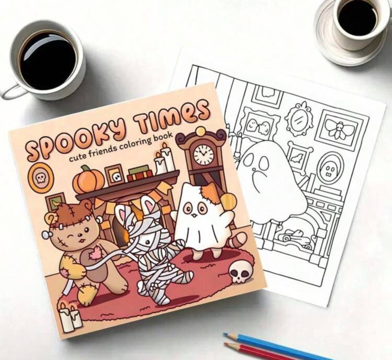 30 Page Spooky Times Colouring Book