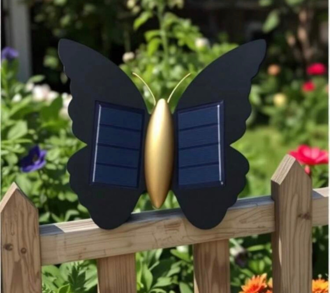 Solar Butterfly LED Outdoor Wall Light