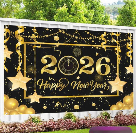 2026 New Year Backdrop