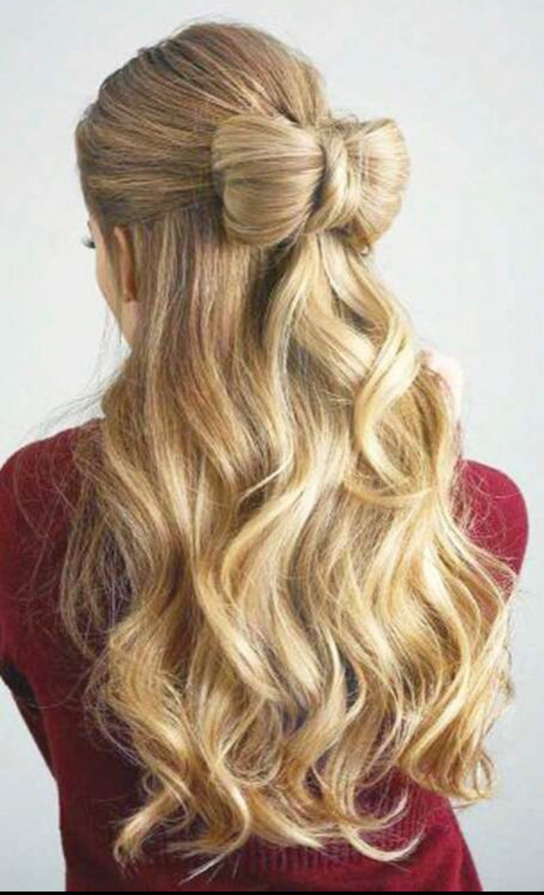 Half Up Clip In Bow