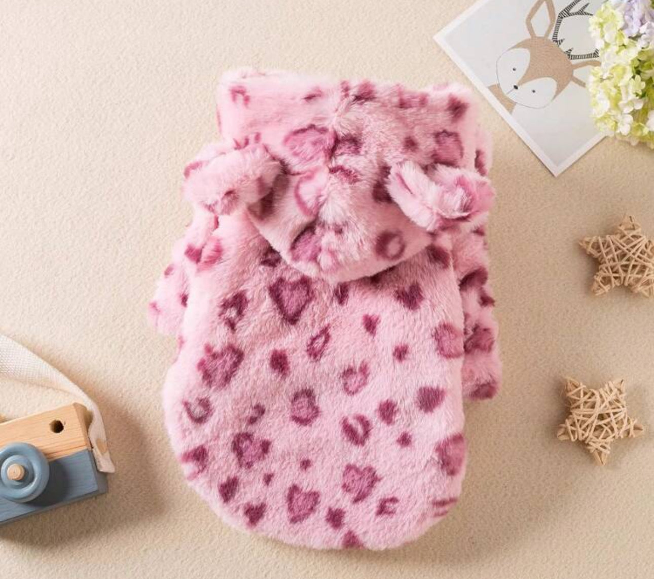 Leopard Print Dog Coat