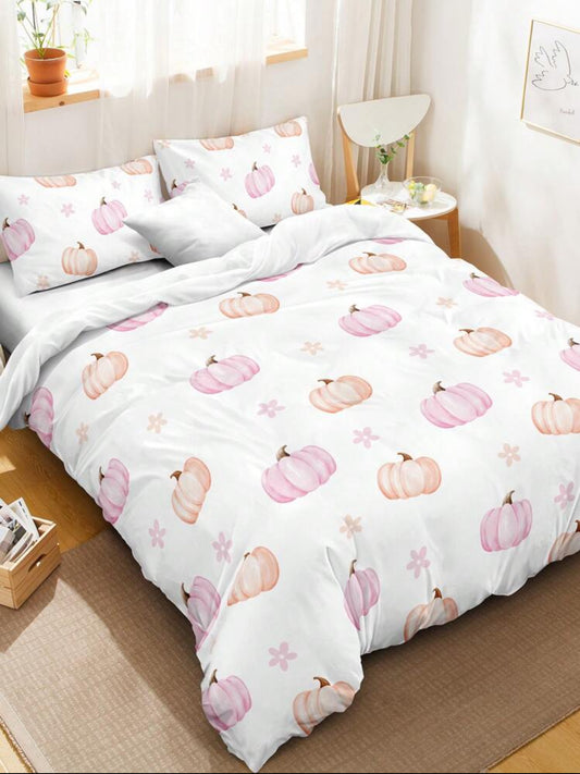 Double Pumpkin Bedding Set