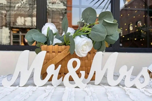 Mr & Mrs Wedding Table Sign