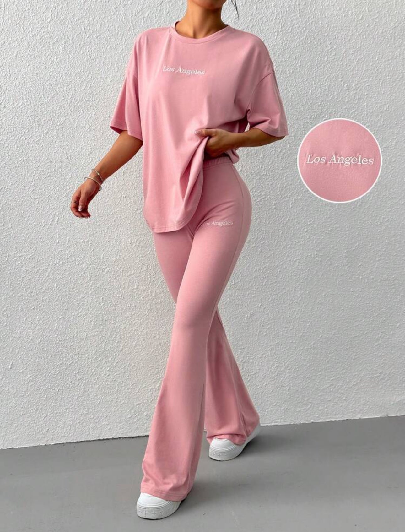 Los Angeles Top And Flared Legging Set