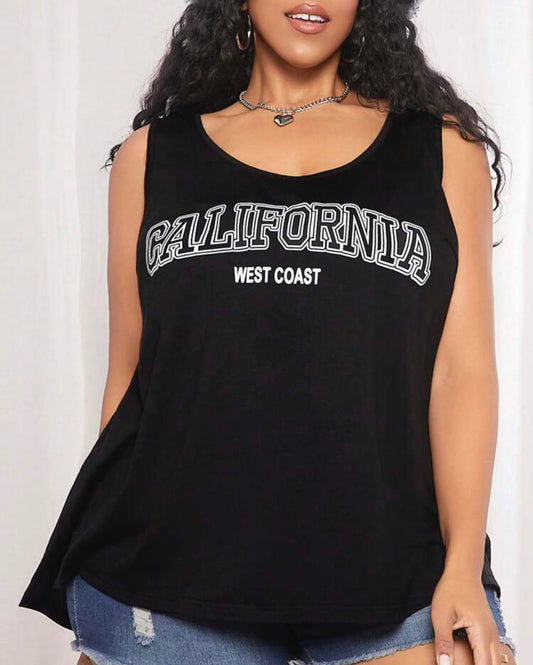 Curve Black California Vest Top