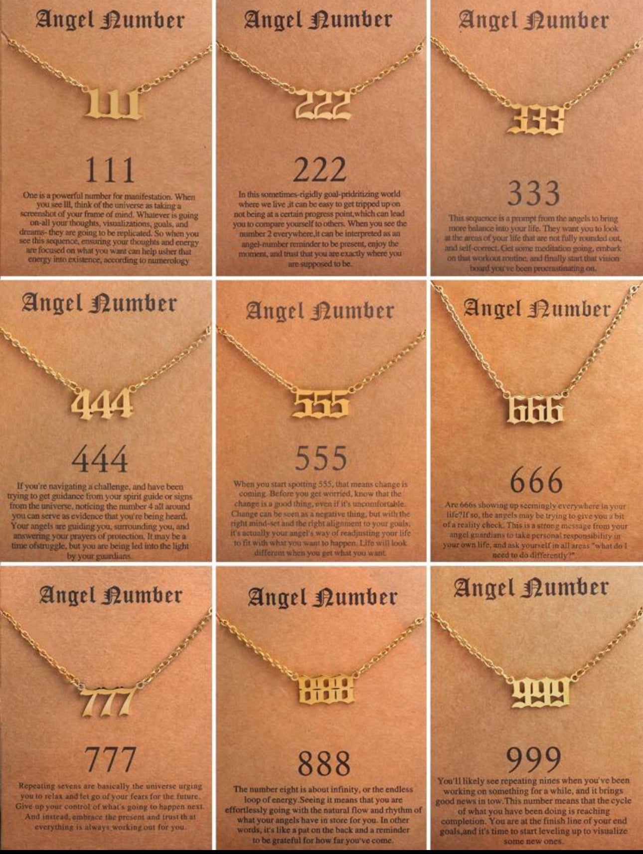 Angel Number Necklace