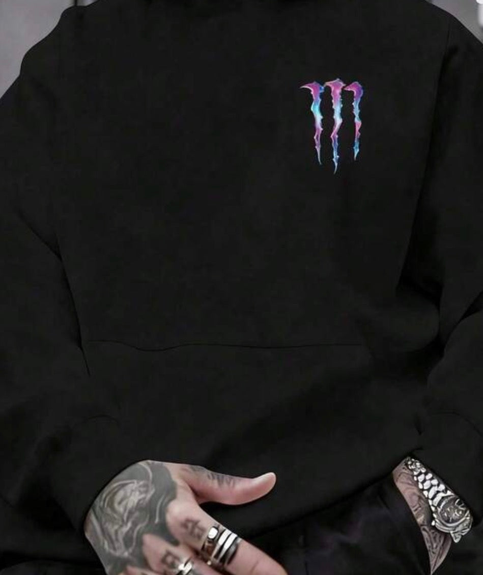 Monster Energy Neon Tropics Retro-Chrome Oversized Hoodie