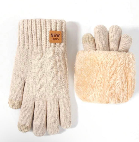 1 Pair Warm Knit Women’s Gloves