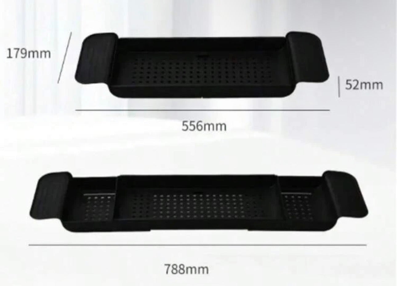 Expandable Bathtub Caddy Tray