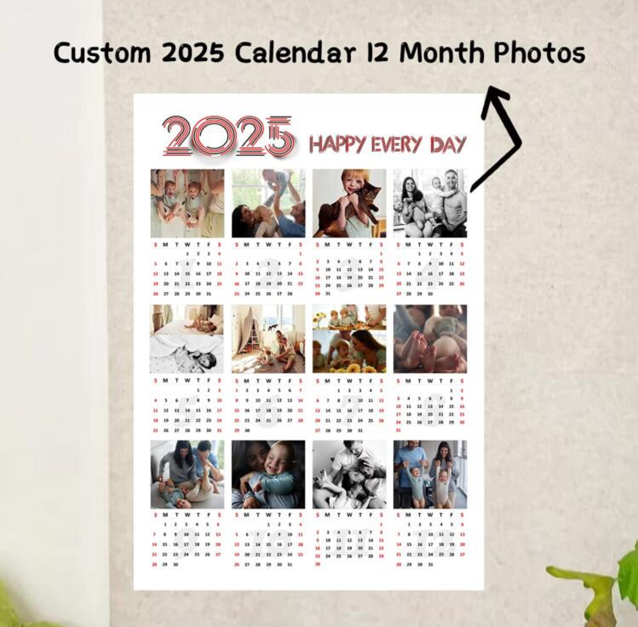 Personalised 2025 Calendar