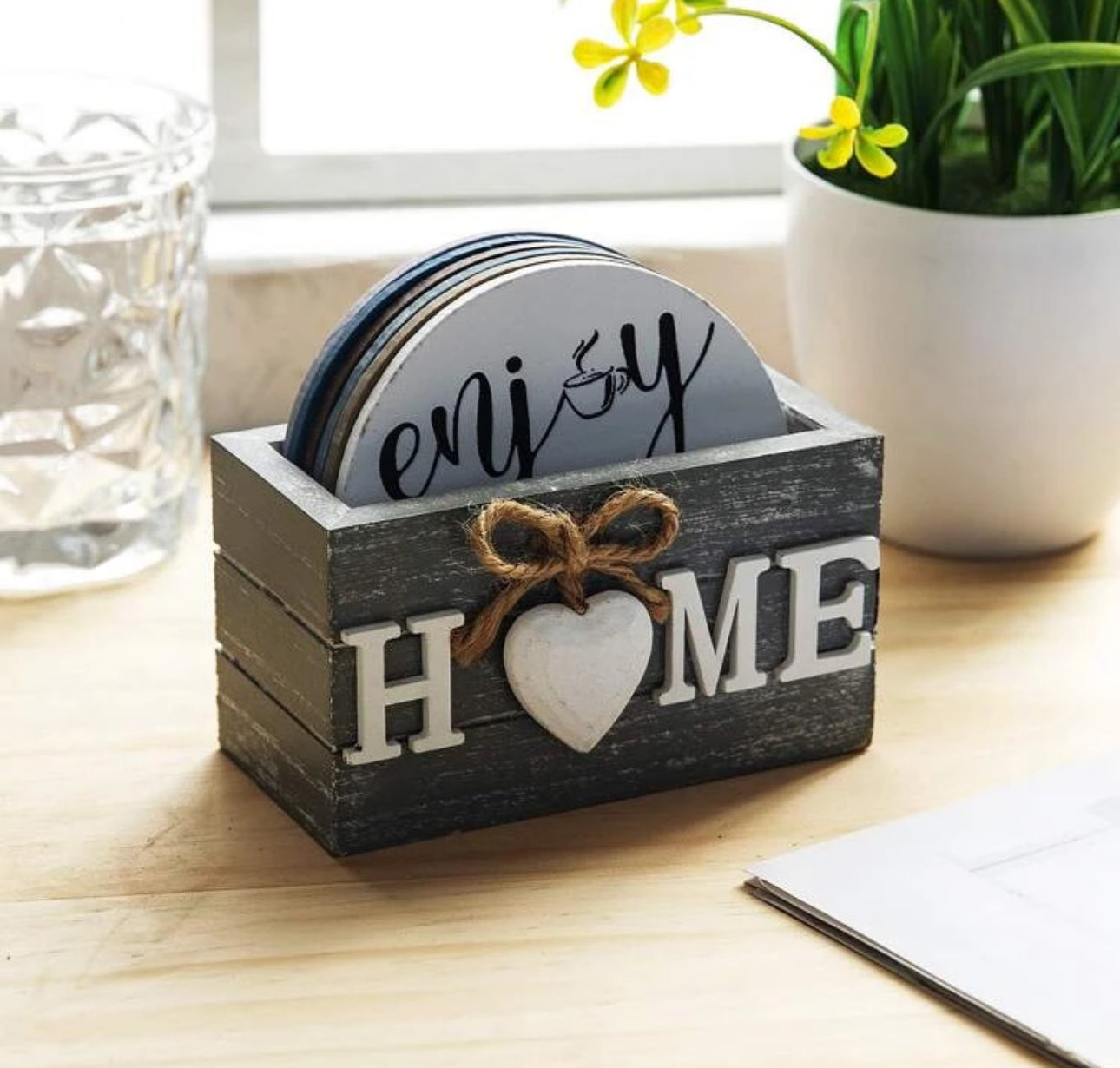 Set Of Coasters With Holder