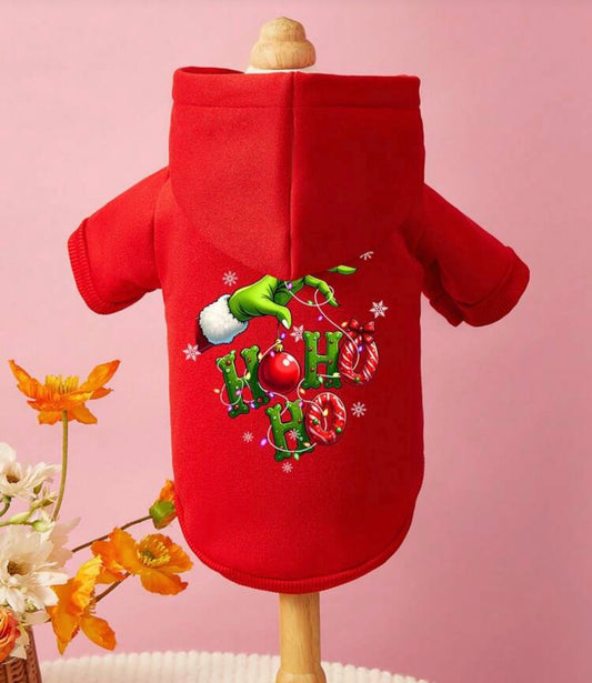 Dog Grinch Red Coat